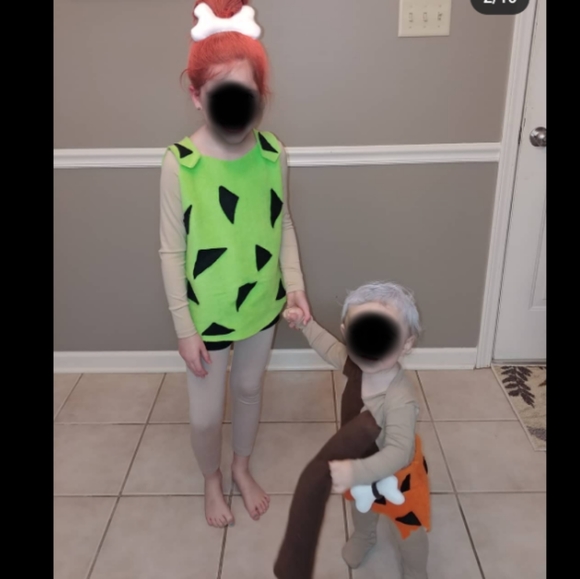 Pebbles & Bam Bam costumes (Flintstones) can separate if need be - Picture 2 of 8